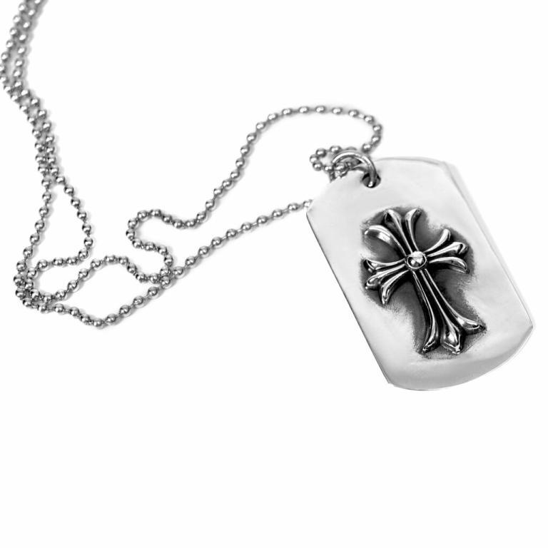 TINY CH CROSS CUTOUT DOG TAG