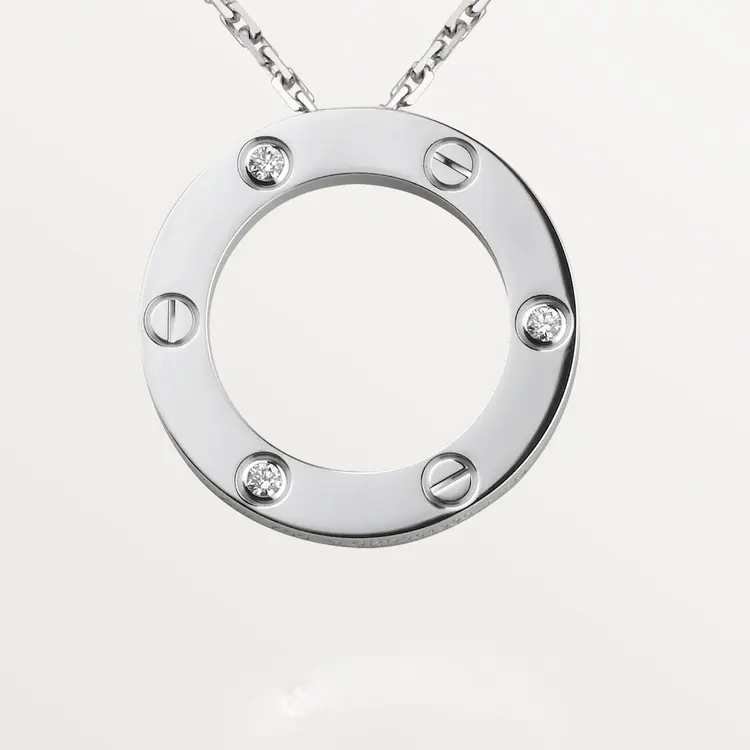 LOVE NECKLACE, 3 DIAMONDS