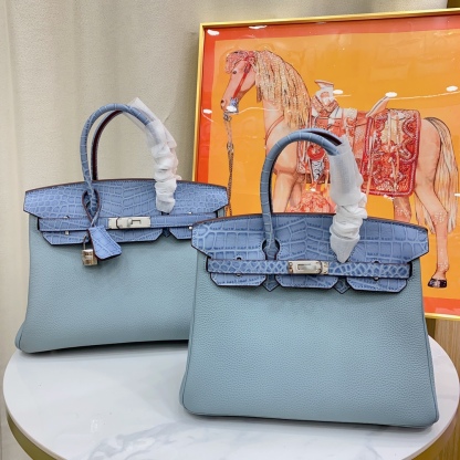 Herthtmes Togo Matte Alligator Birkin Touch 25/30 Gold