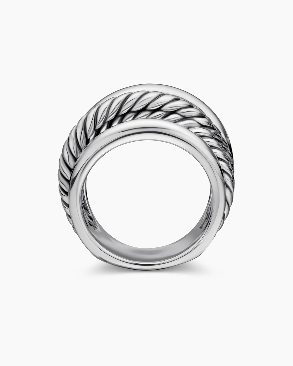 Crossover Ring Sterling Silver
