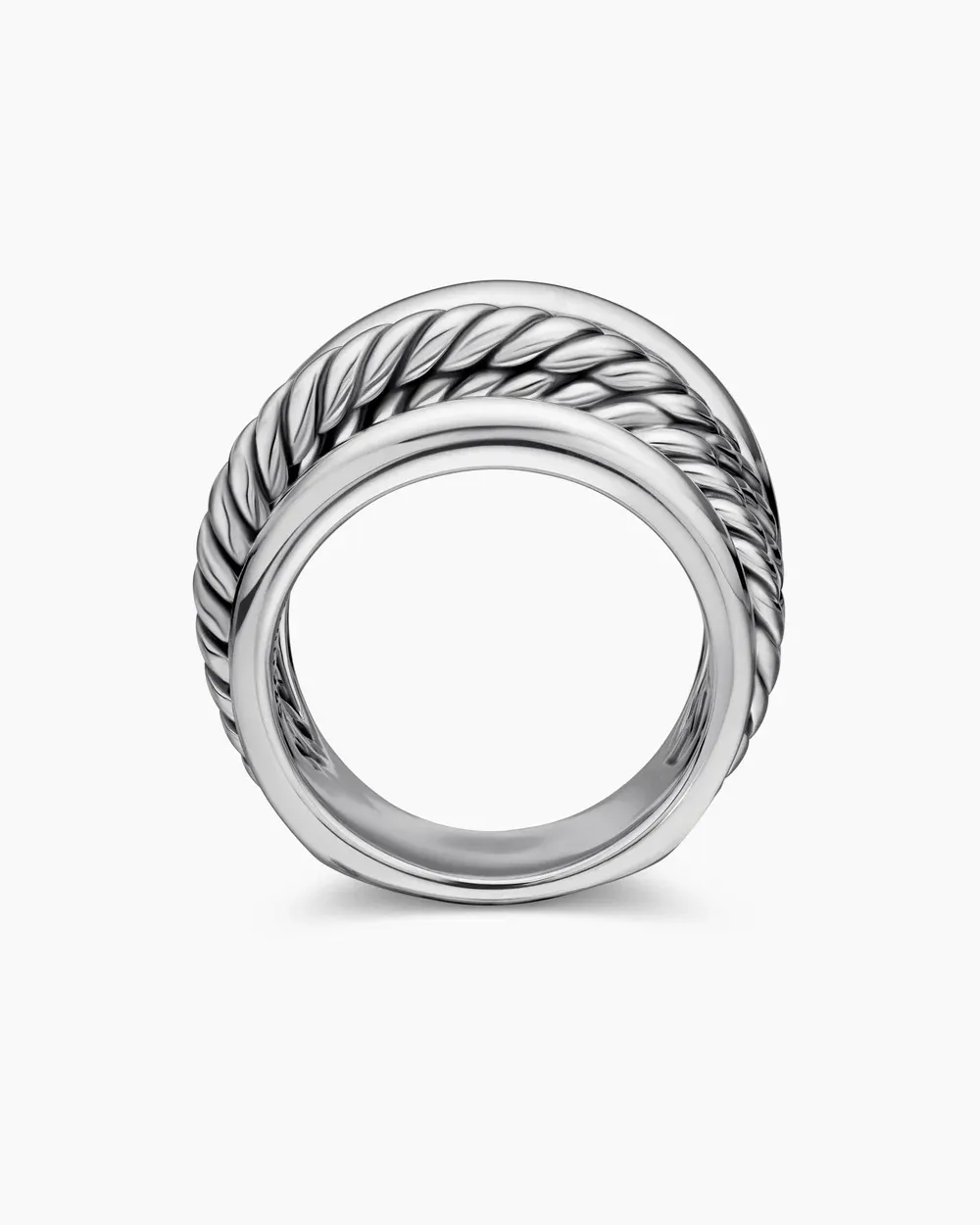Crossover Ring Sterling Silver