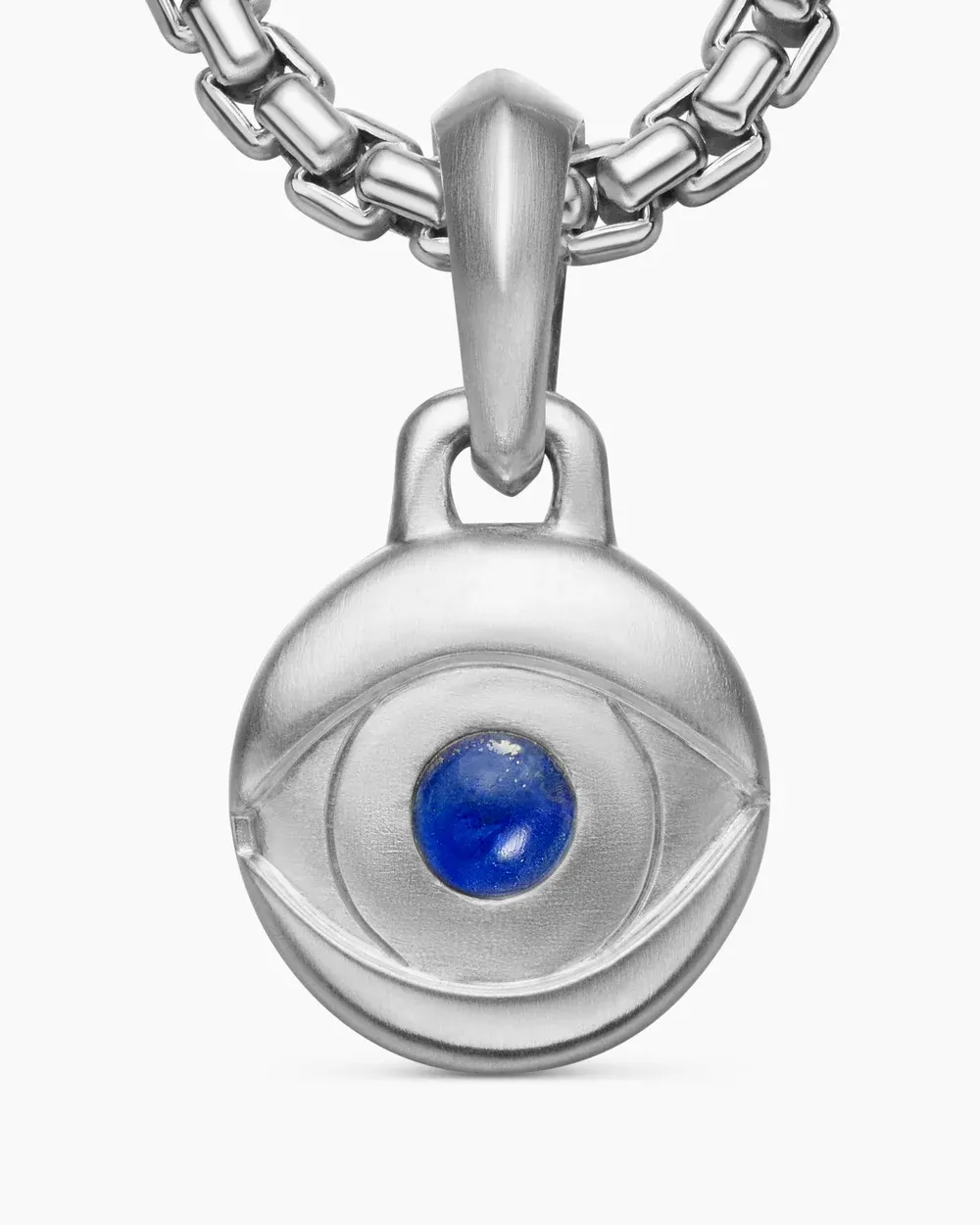 Evil Eye Amulet Sterling Silver with Lapis