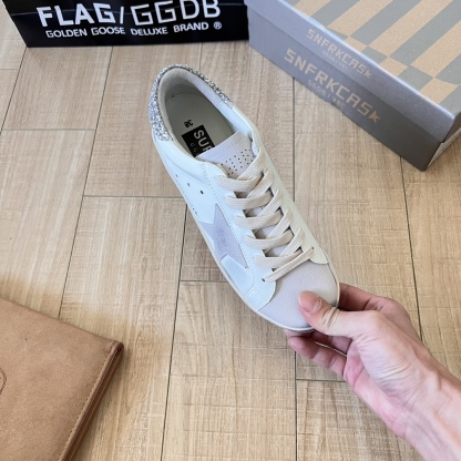 Super-Star with silver Swarovski crystal star and heel tab