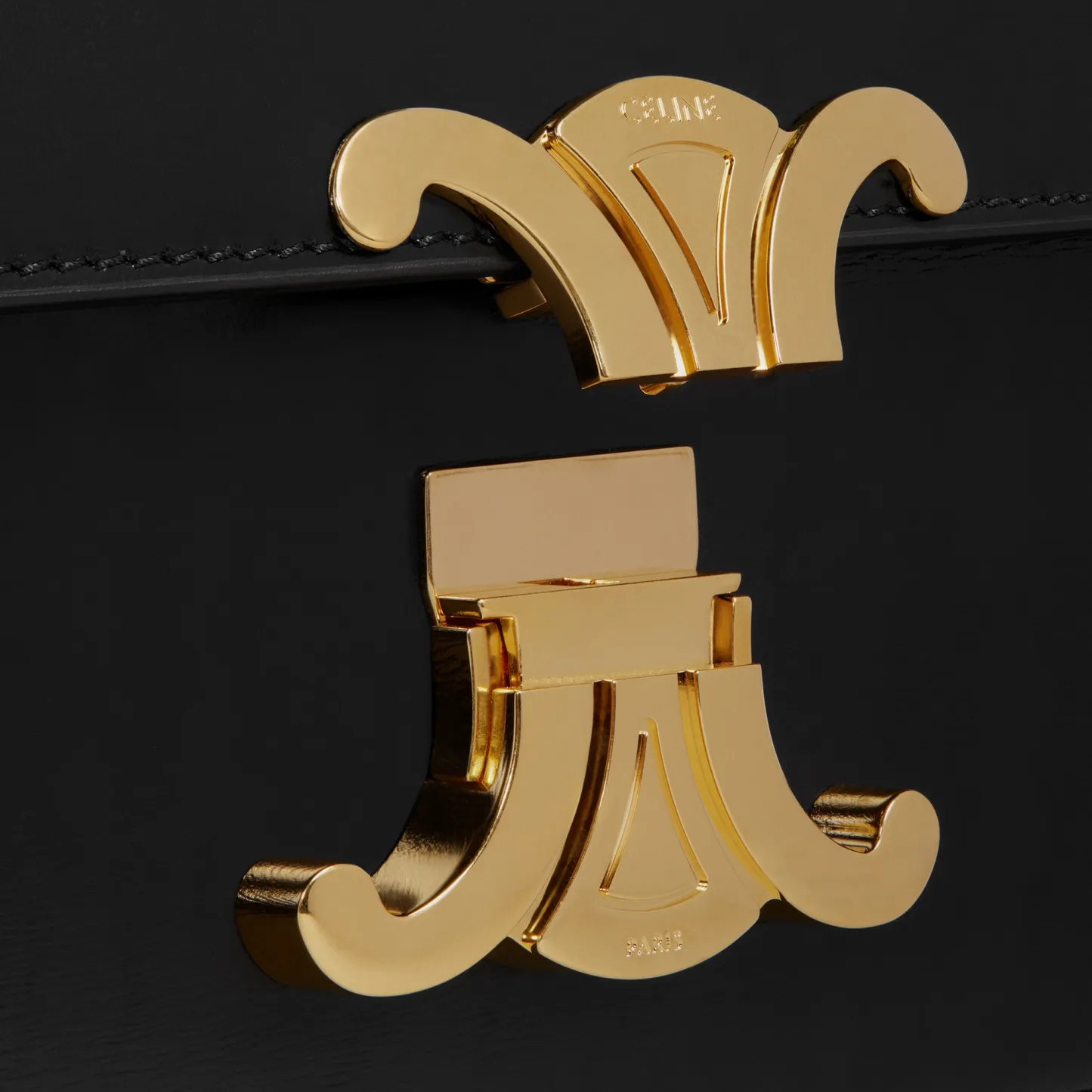 SHOULDER BAG CLAUDE in shiny calfskin