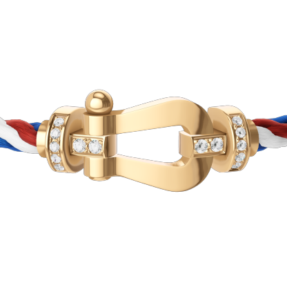 FORCE 10 BRACELET 18K YELLOW GOLD AND DIAMONDS LARGE MODEL