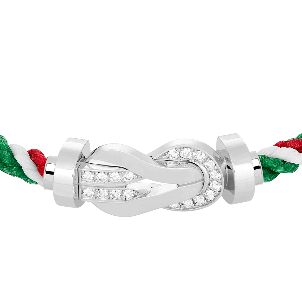 CHANCE INFINIE BRACELET 18K WHITE GOLD AND DIAMONDS LARGE MODEL