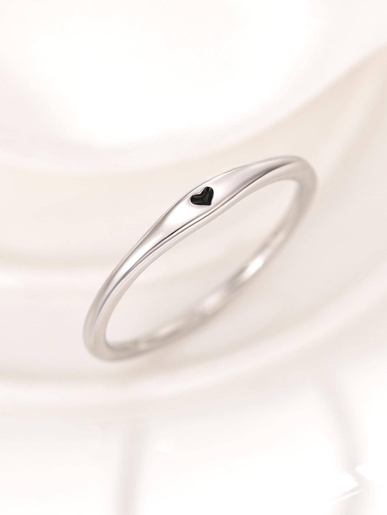 Heart Decor Cuff Ring