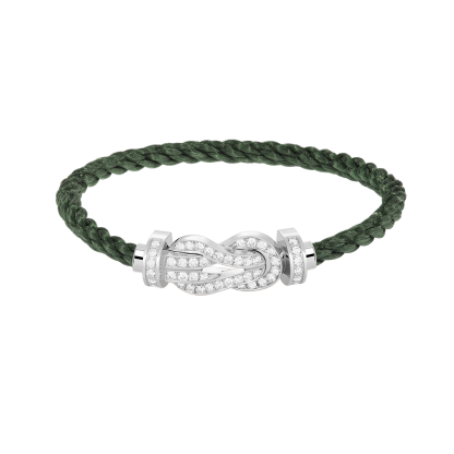 CHANCE INFINIE BRACELET 18K WHITE GOLD AND DIAMONDS LARGE MODEL