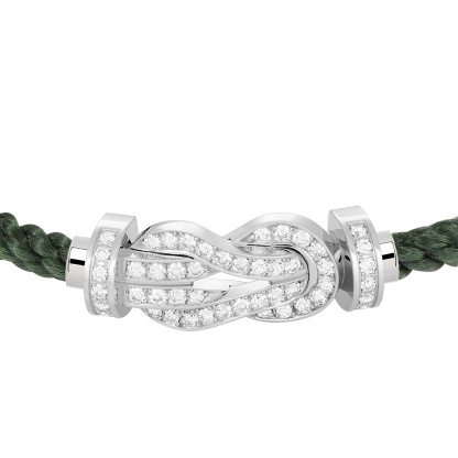 CHANCE INFINIE BRACELET 18K WHITE GOLD AND DIAMONDS LARGE MODEL