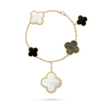 MAGIC ALHAMBRA NECKLACE, 6 MOTIFS & MAGIC ALHAMBRA BRACELET, 5 MOTIFS