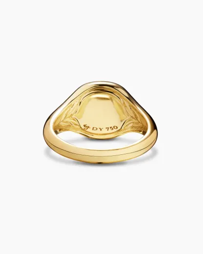 Cable Collectibles® Evil Eye Pinky Ring 18K Yellow Gold with Pavé Sapphires and Diamonds