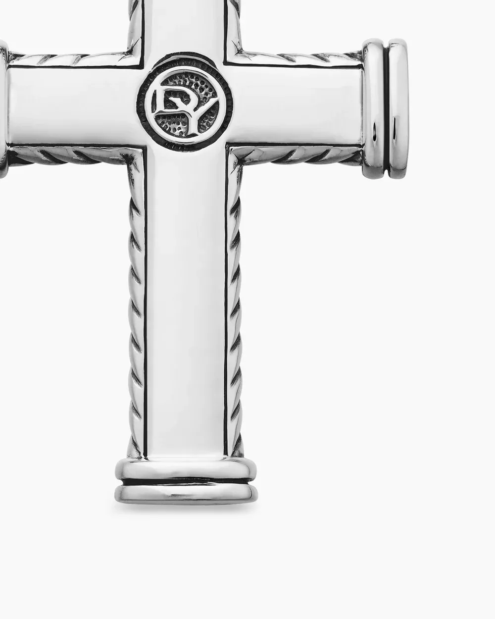 Chevron Cross Pendant Sterling Silver