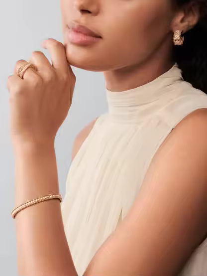 Perlée diamonds duo ring