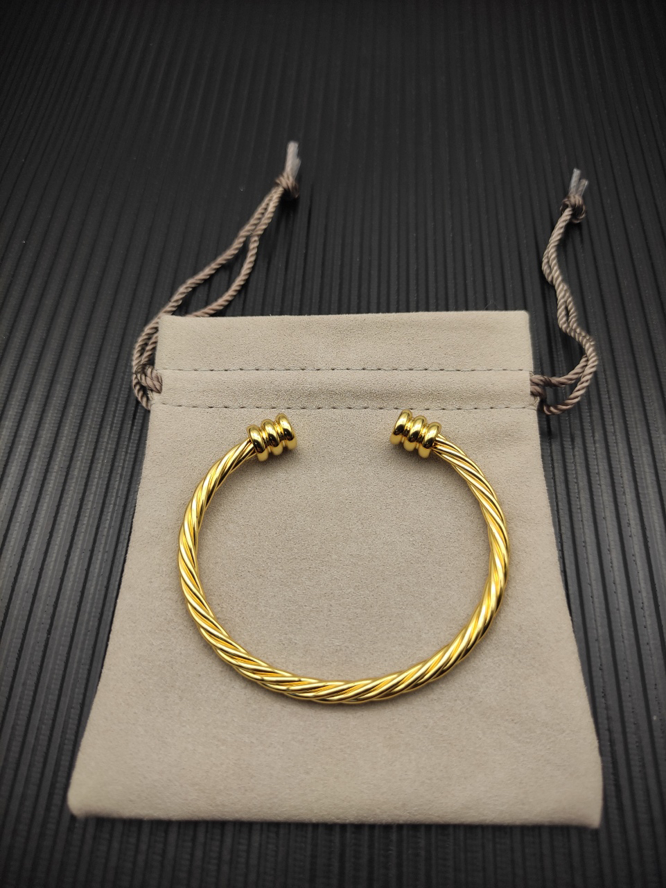 4mm Cable Classic Bracelet with Gold