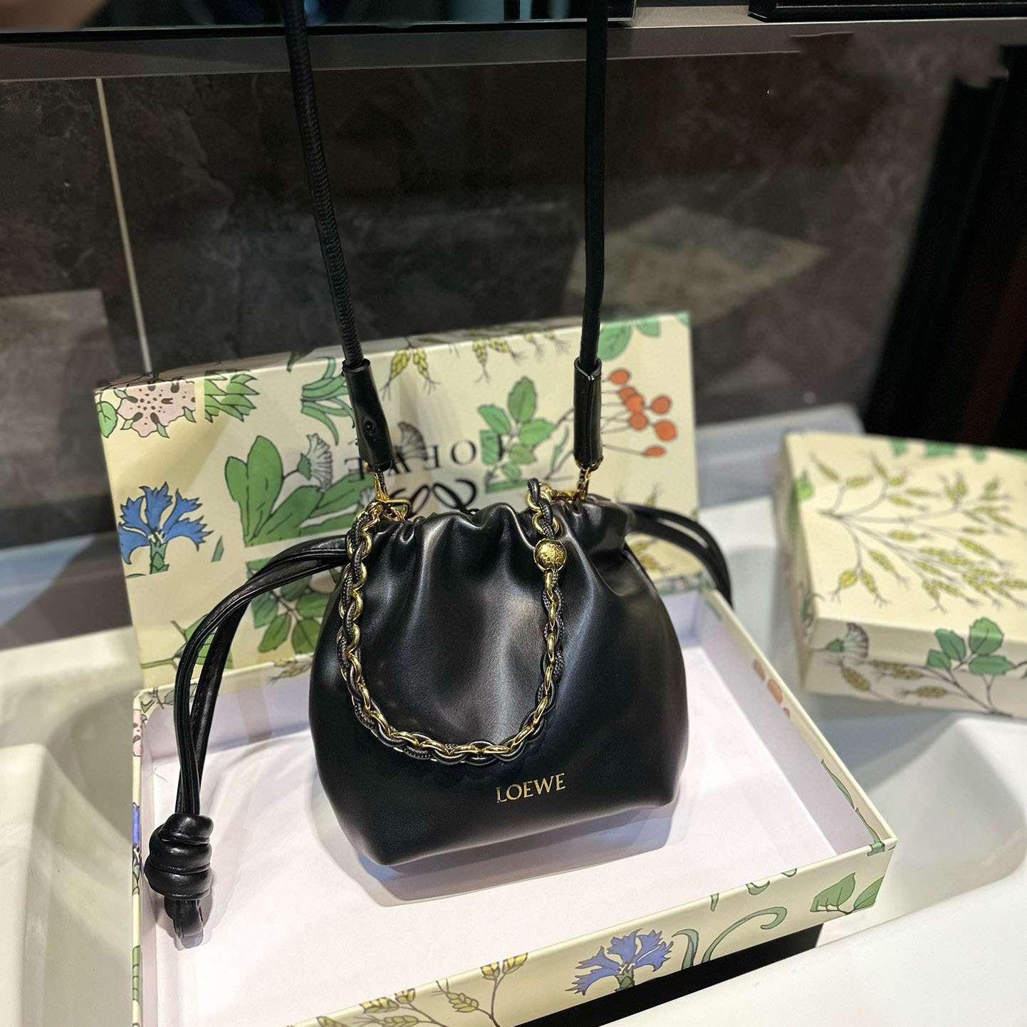 Flamenco purse in mellow nappa lambskin