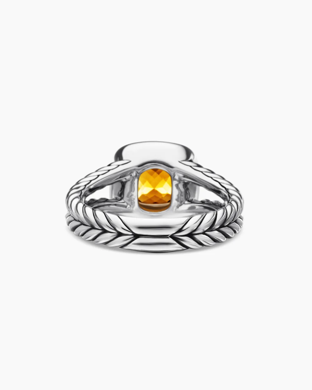 Petite Albion® Ring Sterling Silver with Citrine and Diamonds