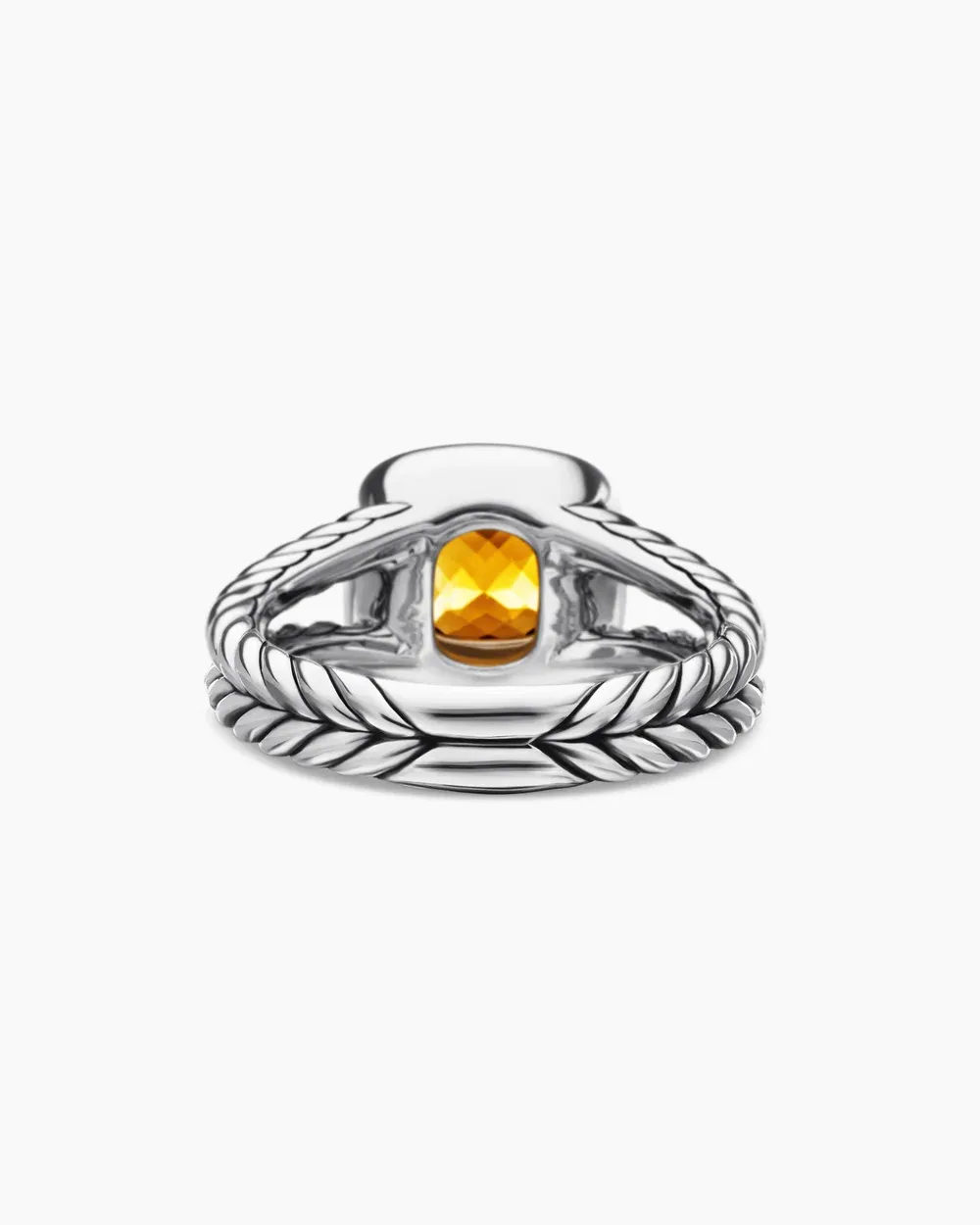 Petite Albion® Ring Sterling Silver with Citrine and Diamonds