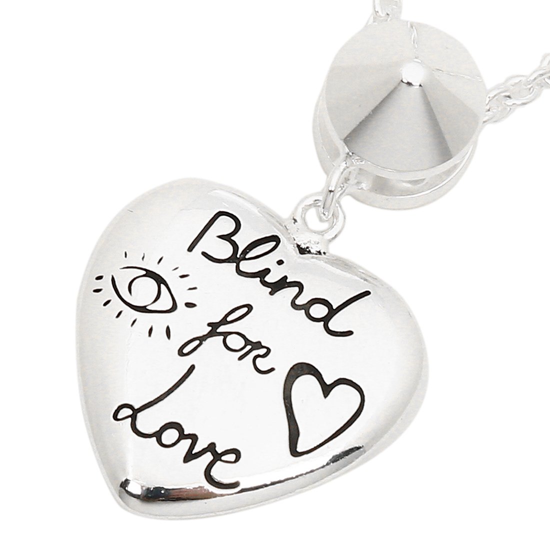 Blind for Love SV Necklace Silver Accessory Jewelry with Box