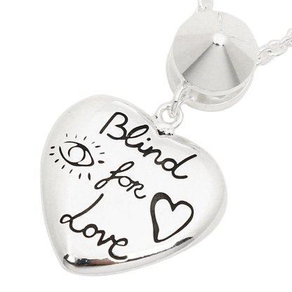 Blind for Love SV Necklace Silver Accessory Jewelry with Box