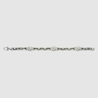 INTERLOCKING SILVER BRACELET