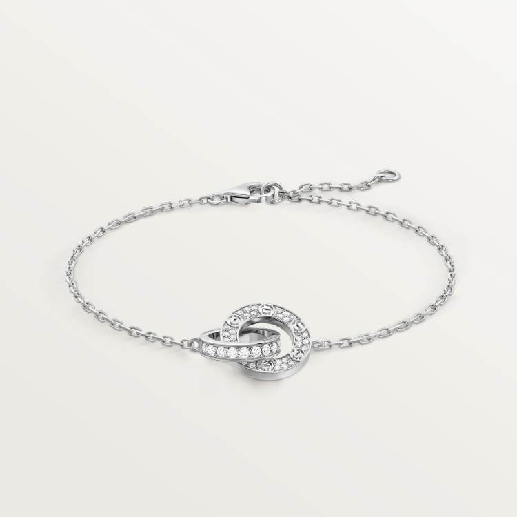 LOVE BRACELET, DIAMOND-PAVED 18K WHITE GOLD