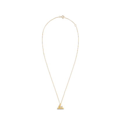 Volt One Small Pendant, Yellow Gold And Diamond