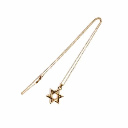 22K GOLD STAR OF DAVID PENDANT