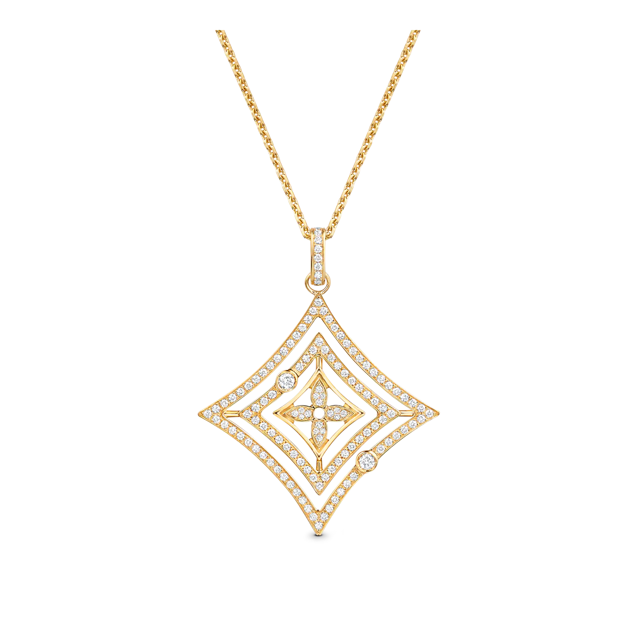 Idylle Blossom Medallion, Yellow Gold And Diamonds