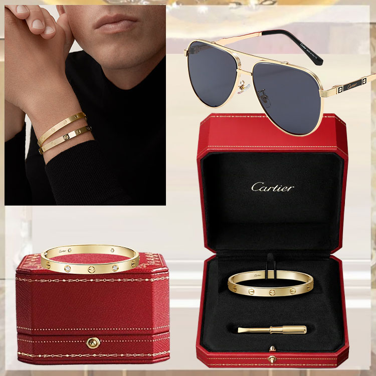 LOVE BRACELET & LOVE BRACELET, 4 DIAMONDS & SUNGLASSES