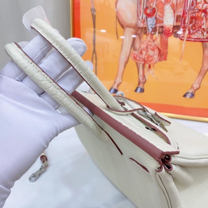 [Copy]Herthtmes Togo Matte Alligator Birkin Touch 25/30 Gold