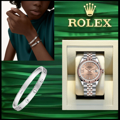 LOVE BRACELET, CLASSIC MODEL, BRUSHED & LADY-DATEJUST 28