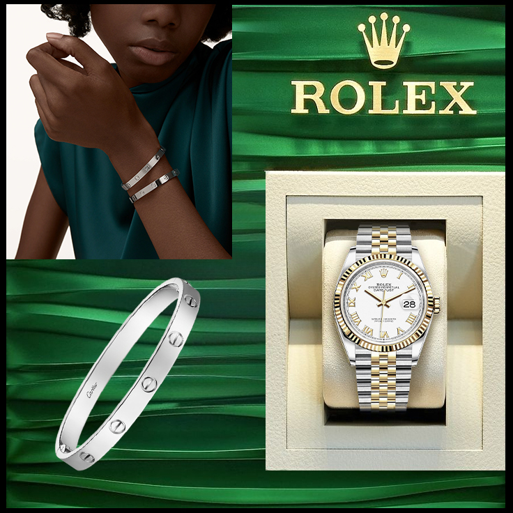 LOVE BRACELET,SINGLE-SCREW CLOSURE, CLASSIC MODEL & DATEJUST 36
