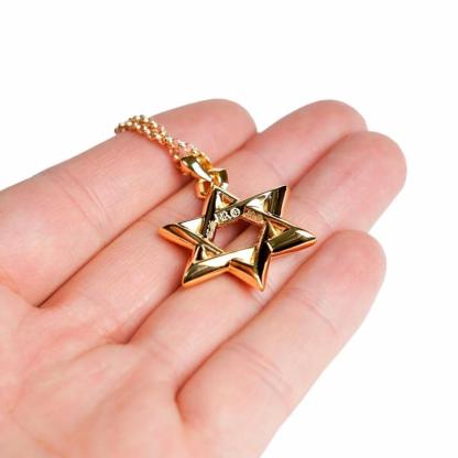 22K GOLD STAR OF DAVID PENDANT