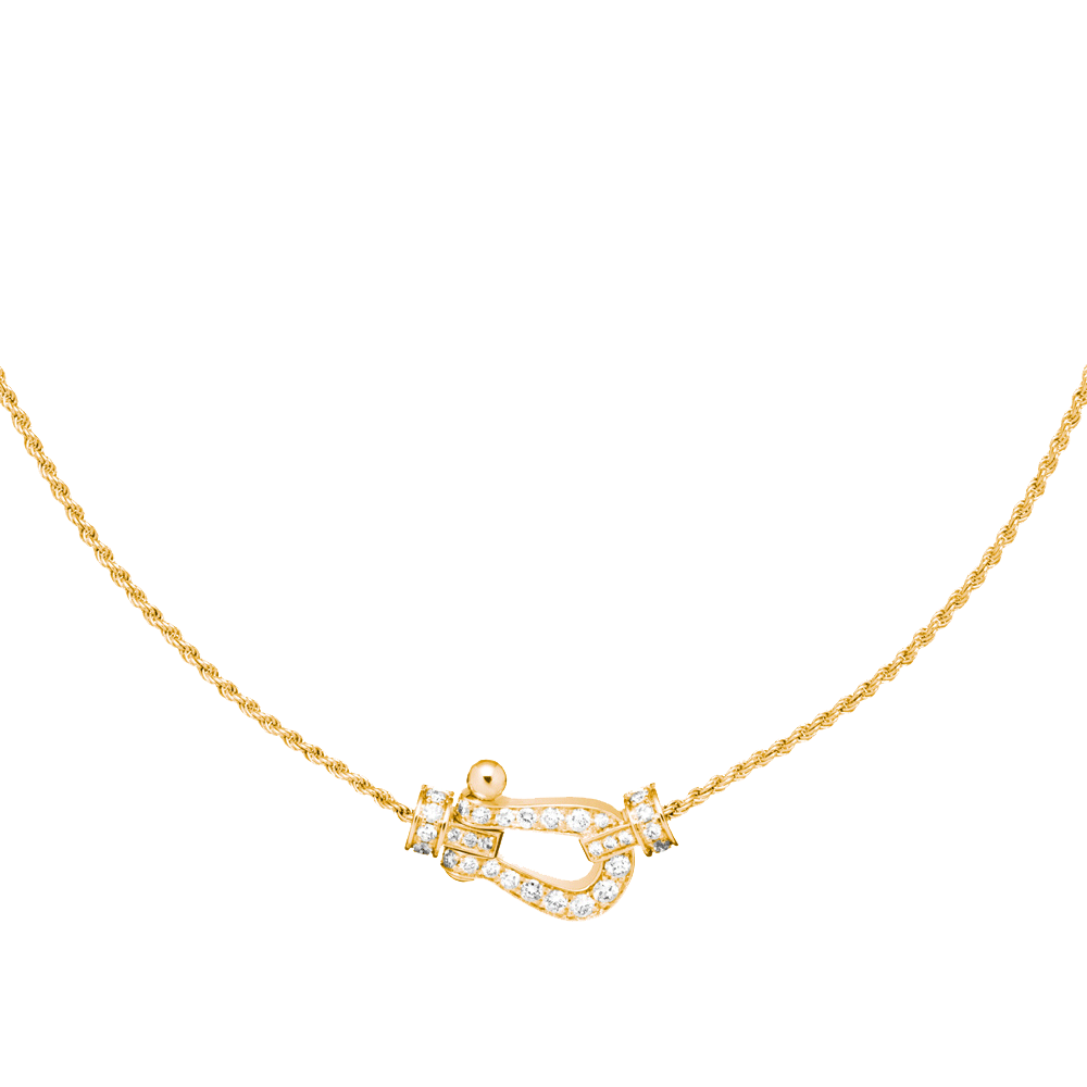 FORCE 10 NECKLACE 18K YELLOW GOLD AND DIAMONDS MEDIUM MODEL