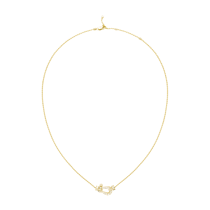 FORCE 10 NECKLACE 18K YELLOW GOLD AND DIAMONDS MEDIUM MODEL