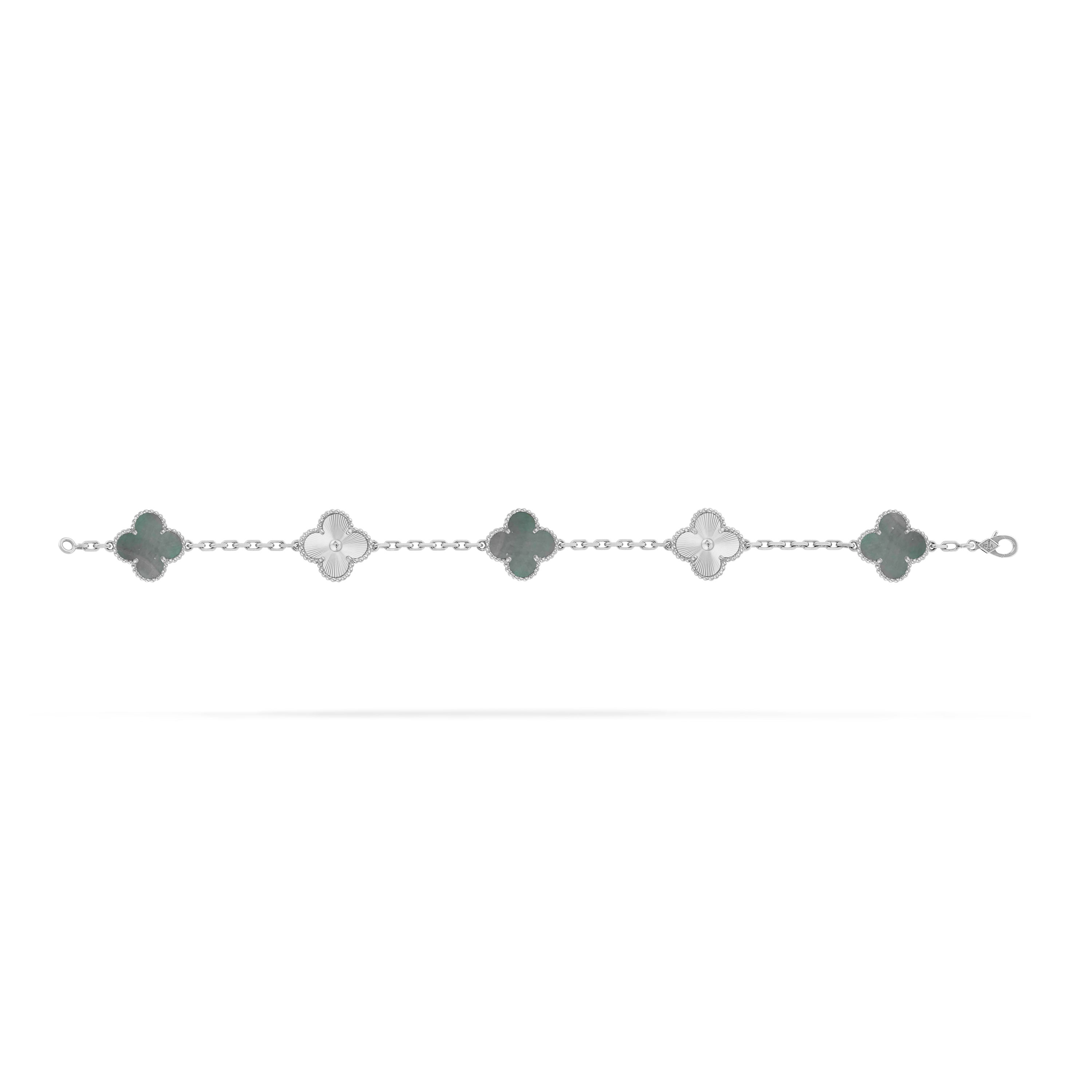 Vintage Alhambra bracelet, 5 motifs 18K rose gold