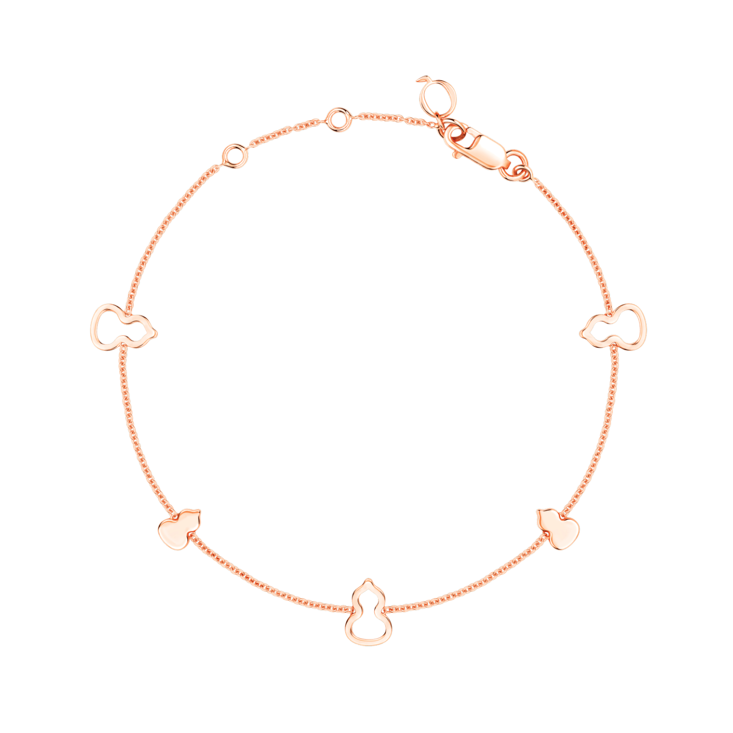 Wulu sautoir bracelet in 18K rose gold