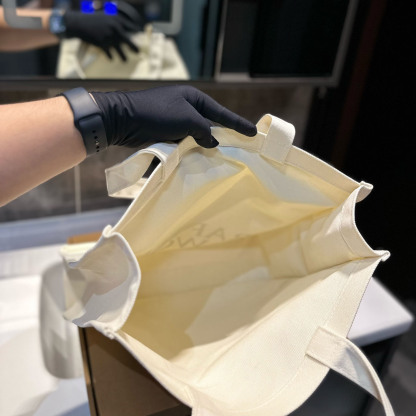 Crafted World Exhibition Canvas Tote Bag Blue Prints