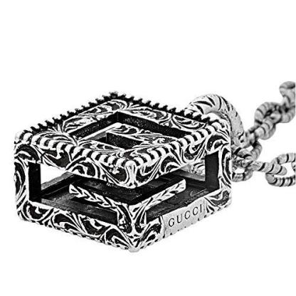 JEWELLERY G Cube Aged Silver