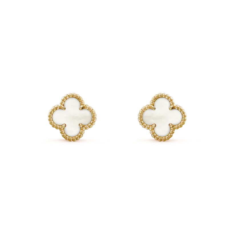 3-PIECE GOLD CLOVER JEWELRY SET: NECKLACE, BRACELET & EARRINGS