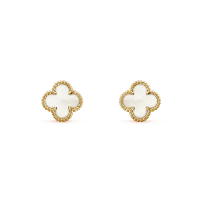 3-PIECE GOLD CLOVER JEWELRY SET: NECKLACE, BRACELET & EARRINGS