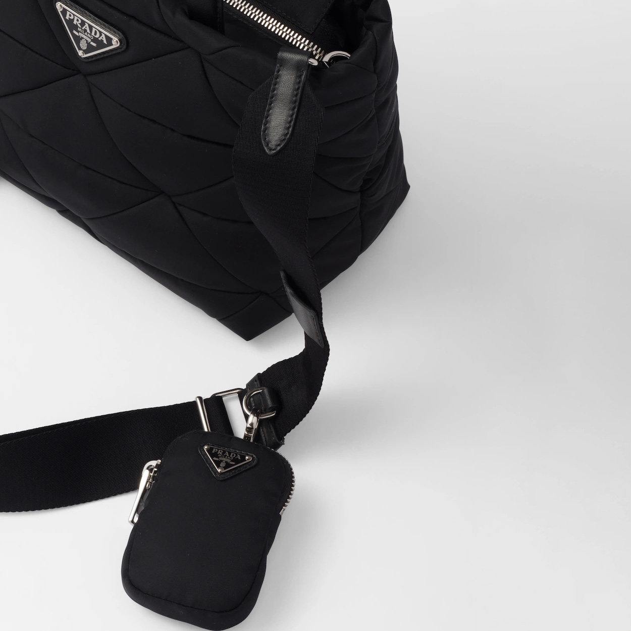 Padded Re-Nylon tote bag