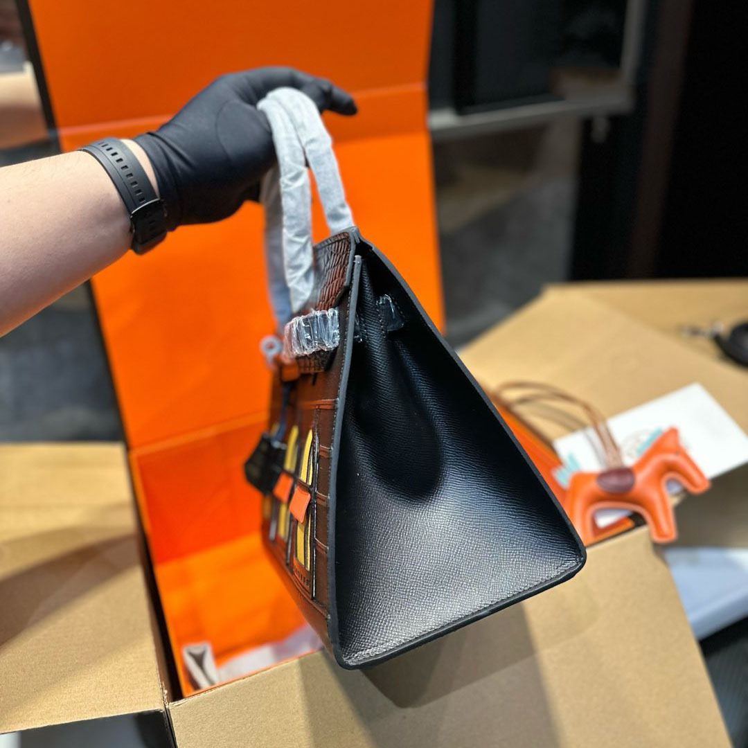 Birkin 20/25/29 Sellier Limited Edition Faubourg Bag with Palladium Hardware