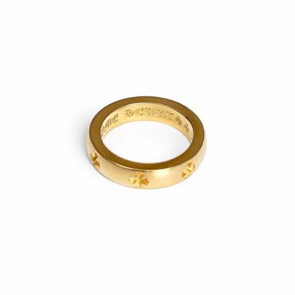 22K GOLD CH PLUS BAND RING