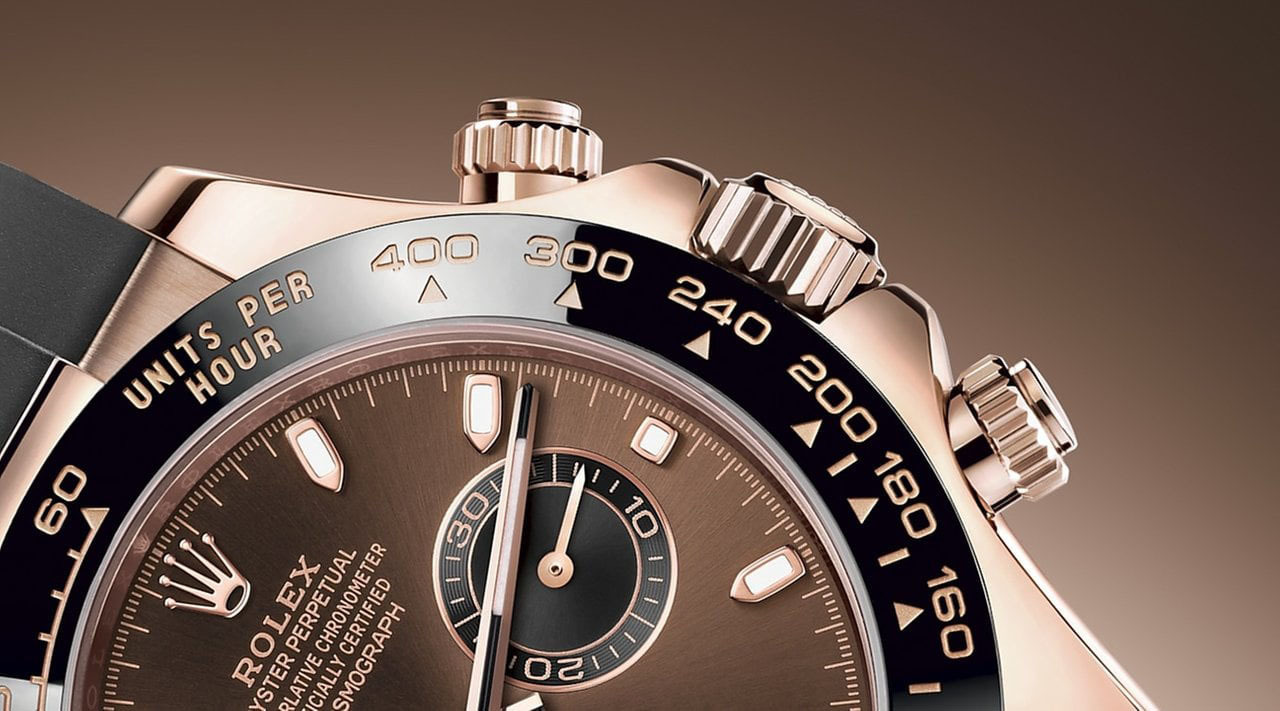 Cosmograph Daytona 116515LN Oysterflex Band Chocolate Dial Rose Gold