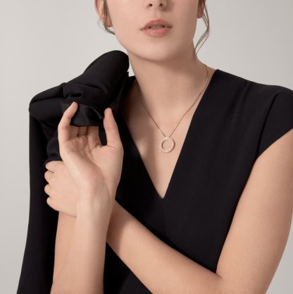 LOVE NECKLACE, DIAMOND-PAVED