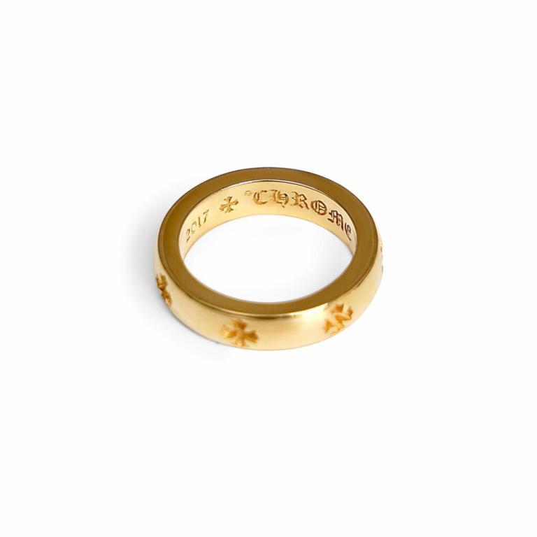 22K GOLD CH PLUS BAND RING