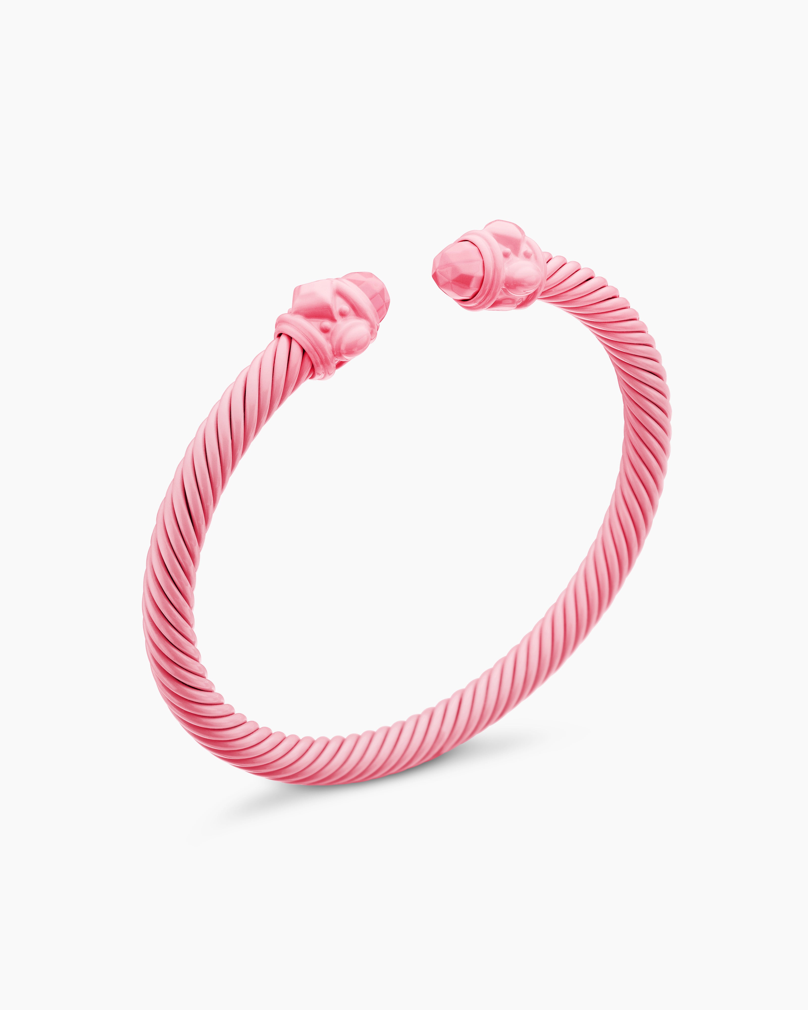 Renaissance® Classic Cable Bracelet Pink Aluminum, 5mm