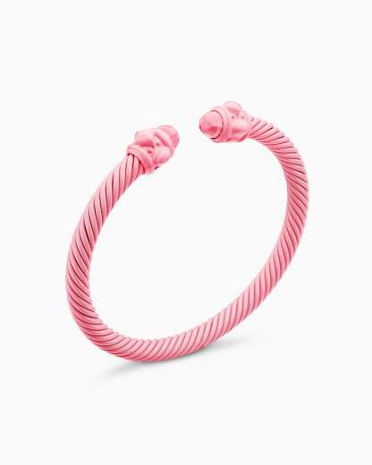 Renaissance® Classic Cable Bracelet Pink Aluminum, 5mm
