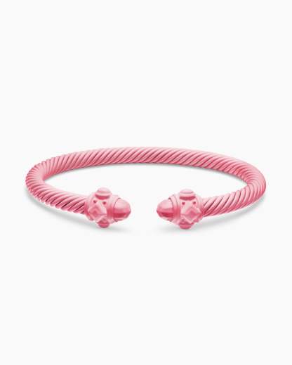 Renaissance® Classic Cable Bracelet Pink Aluminum, 5mm